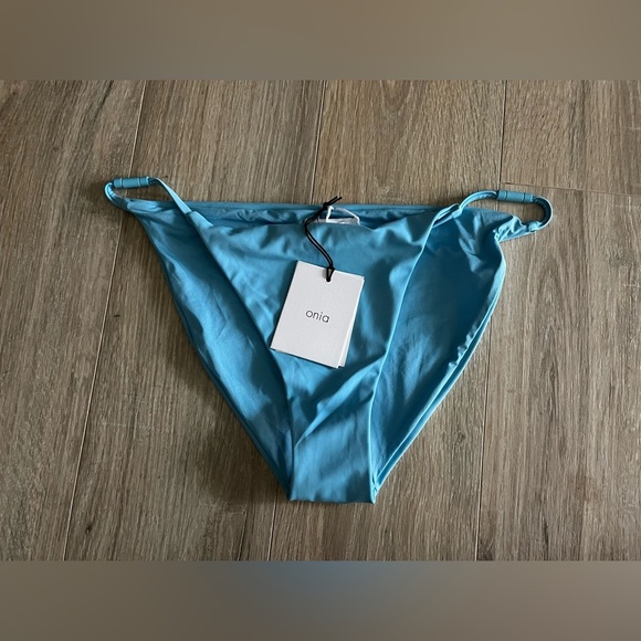 NWT Onia Women’s Martina Swim Bikini Bottom Capri Blue - Size Large - Picture 2 of 8